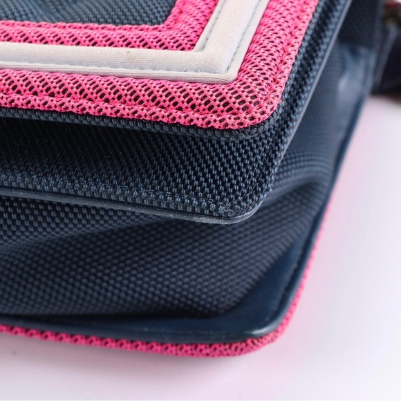 Chanel Fluo Boy Bag - Collection by Karl Lagerfeld in Blue Canvas - Picture 7 of 9